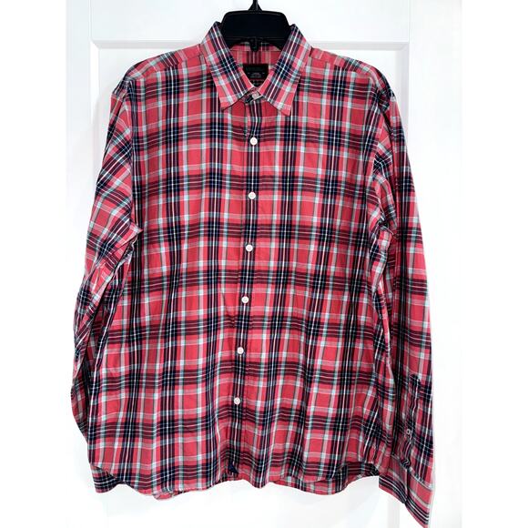 UNTUCKit Plaid Button Up Shirt Men’s Large Red,Blue,Green - Picture 1 of 7